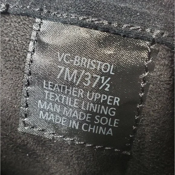 Vince Camuto Bristol Foxy Black Suede Pull-On Ankle Booties Women Size 7 US - Picture 9 of 9